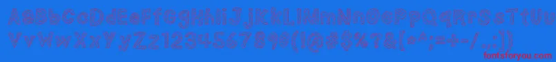 NerdPlusDork=Nork-Schriftart – Rote Schriften auf blauem Hintergrund