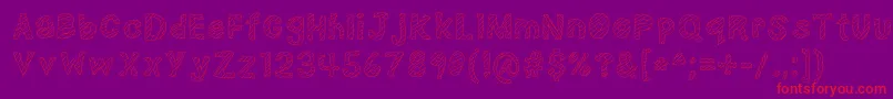 NerdPlusDork=Nork-Schriftart – Rote Schriften auf violettem Hintergrund