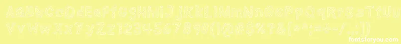 NerdPlusDork=Nork Font – White Fonts on Yellow Background