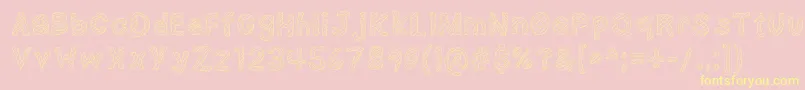 NerdPlusDork=Nork-Schriftart – Gelbe Schriften auf rosa Hintergrund