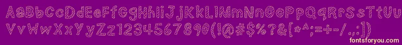 NerdPlusDork=Nork-fontti – keltaiset fontit violetilla taustalla