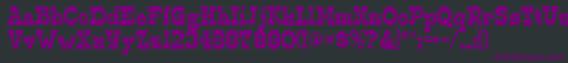 Edmundsdistressed Font – Purple Fonts on Black Background
