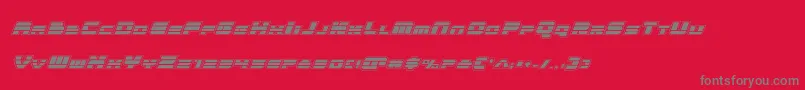 Quickenacadital Font – Gray Fonts on Red Background