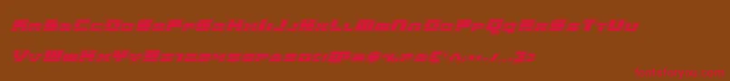 Quickenacadital Font – Red Fonts on Brown Background
