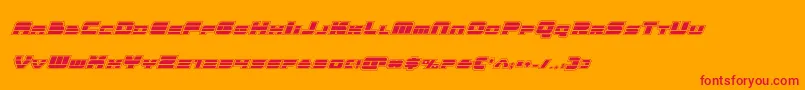 Quickenacadital Font – Red Fonts on Orange Background