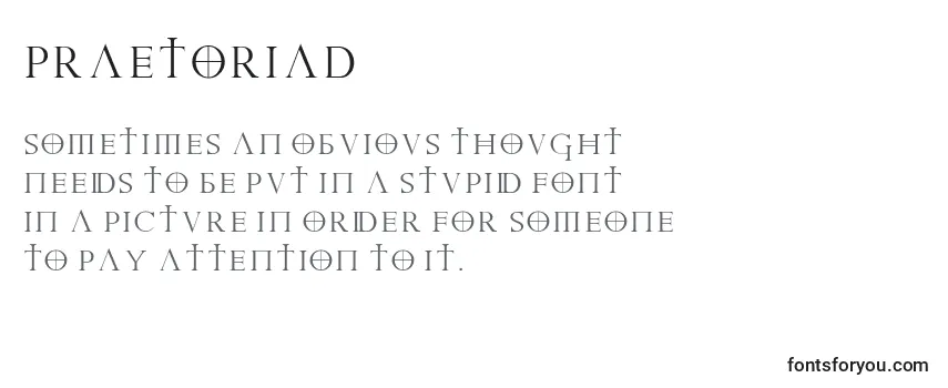 Шрифт PraetoriaD