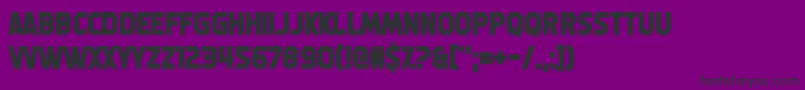 MachineGunk Font – Black Fonts on Purple Background