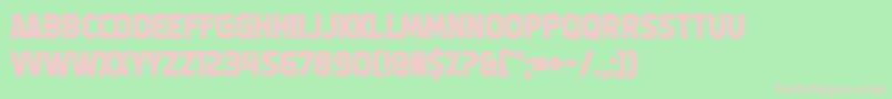 MachineGunk Font – Pink Fonts on Green Background