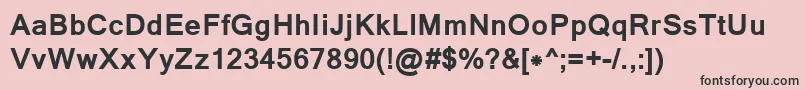 LathaBold Font – Black Fonts on Pink Background