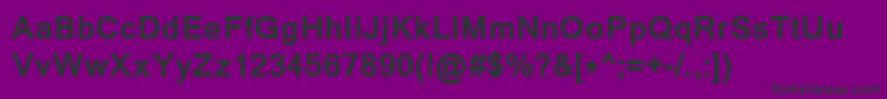 LathaBold Font – Black Fonts on Purple Background