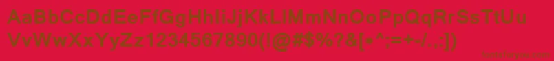 LathaBold Font – Brown Fonts on Red Background