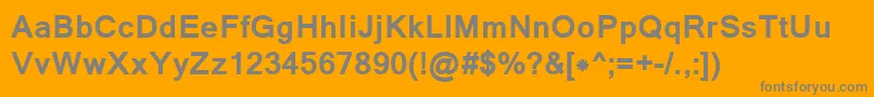 LathaBold Font – Gray Fonts on Orange Background