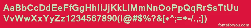 LathaBold Font – Green Fonts on Red Background