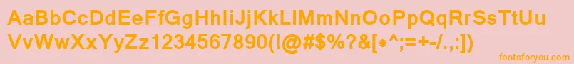 LathaBold Font – Orange Fonts on Pink Background