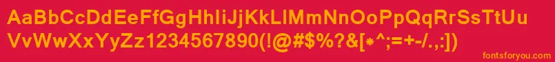 LathaBold Font – Orange Fonts on Red Background