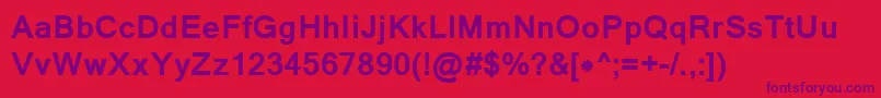 LathaBold Font – Purple Fonts on Red Background