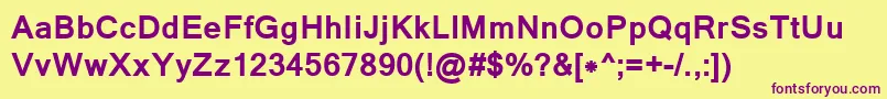 LathaBold Font – Purple Fonts on Yellow Background