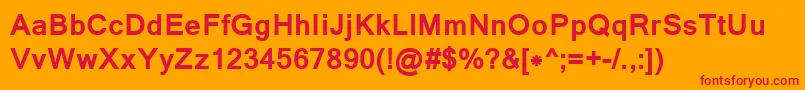 LathaBold Font – Red Fonts on Orange Background