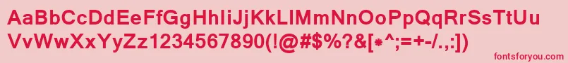 LathaBold Font – Red Fonts on Pink Background