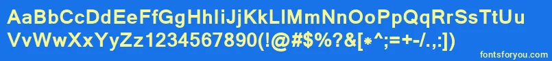 LathaBold Font – Yellow Fonts on Blue Background