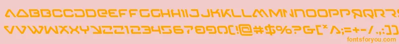 4114blasterv2left Font – Orange Fonts on Pink Background