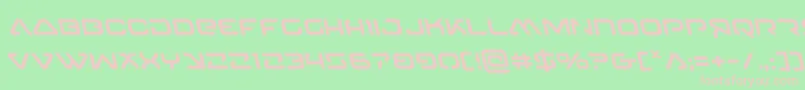 4114blasterv2left Font – Pink Fonts on Green Background