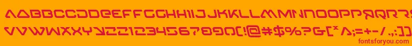 4114blasterv2left Font – Red Fonts on Orange Background