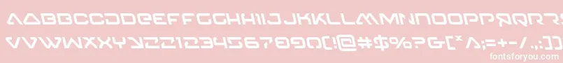 4114blasterv2left Font – White Fonts on Pink Background