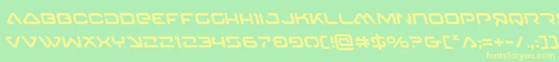 4114blasterv2left Font – Yellow Fonts on Green Background