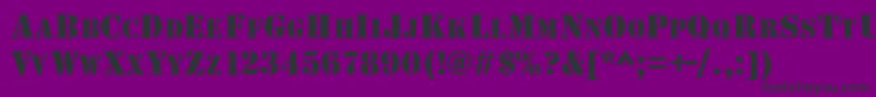 GeArmyBlockCaps Font – Black Fonts on Purple Background