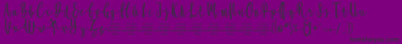 MollucaFree Font – Black Fonts on Purple Background