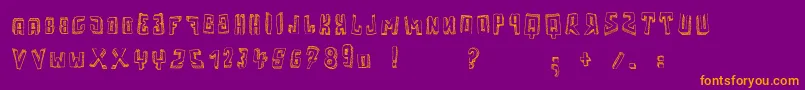 Motherfunker Font – Orange Fonts on Purple Background