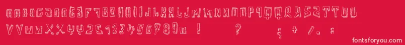 Motherfunker Font – Pink Fonts on Red Background