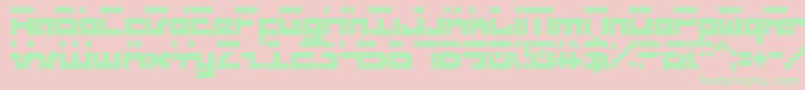 RoidRageCondensed-Schriftart – Grüne Schriften auf rosa Hintergrund