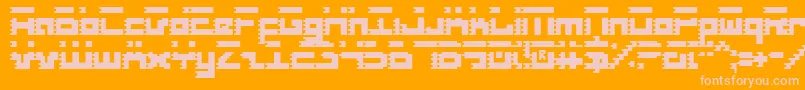 RoidRageCondensed Font – Pink Fonts on Orange Background