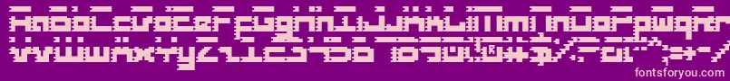RoidRageCondensed Font – Pink Fonts on Purple Background