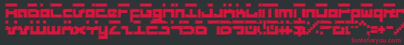 RoidRageCondensed Font – Red Fonts on Black Background
