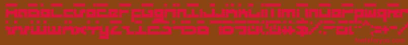 RoidRageCondensed Font – Red Fonts on Brown Background