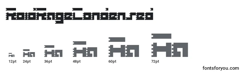 RoidRageCondensed Font Sizes