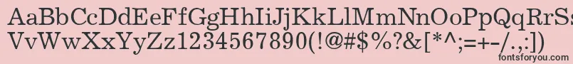 ExclaimdbNormal Font – Black Fonts on Pink Background