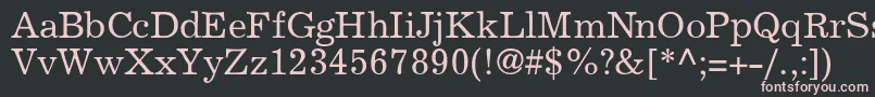 ExclaimdbNormal Font – Pink Fonts on Black Background