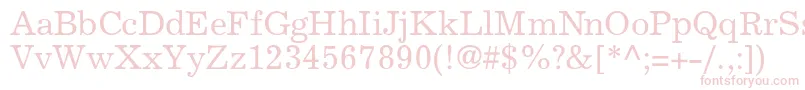 ExclaimdbNormal Font – Pink Fonts on White Background