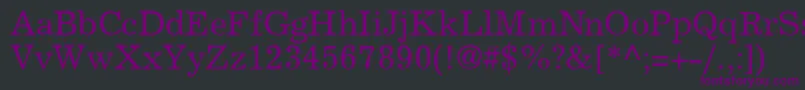ExclaimdbNormal Font – Purple Fonts on Black Background