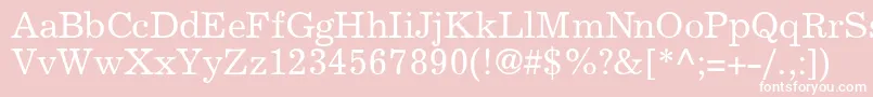 ExclaimdbNormal Font – White Fonts on Pink Background