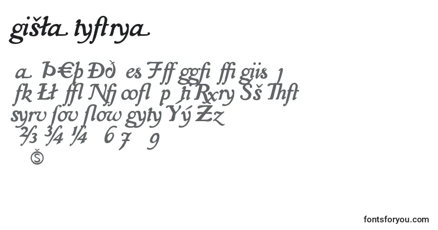 Schriftart IslaExtra – Alphabet, Zahlen, spezielle Symbole