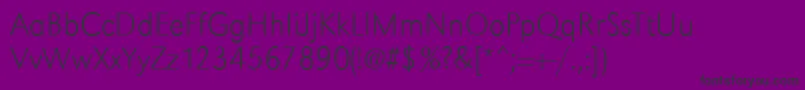 GroteskstdXlightRegular Font – Black Fonts on Purple Background