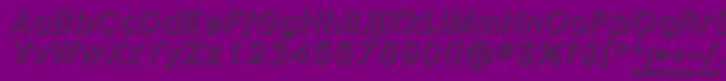 SfflorencesansshadedItalic Font – Black Fonts on Purple Background