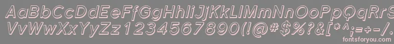 SfflorencesansshadedItalic Font – Pink Fonts on Gray Background
