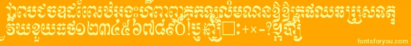 Lisätietoja RachanyNew-fontista RachanyNew-fontti – keltaiset fontit oranssilla taustalla
