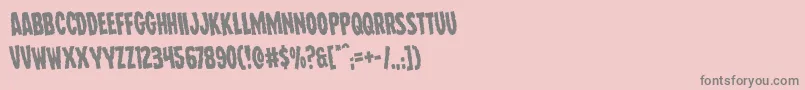 Wolfbrothersrotate Font – Gray Fonts on Pink Background